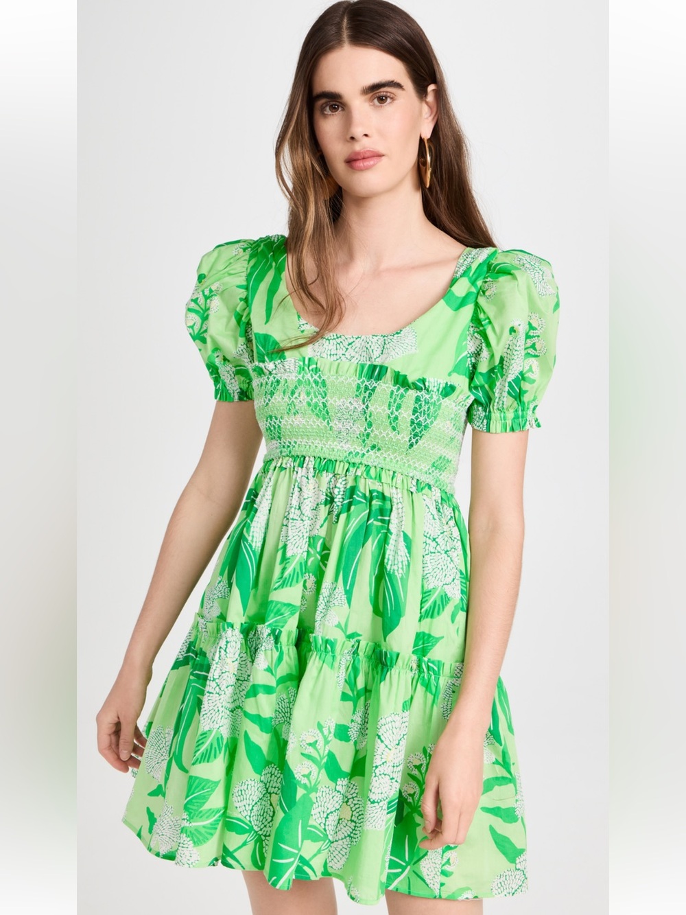 Farm Rio Dewdrop green floral dress size XL